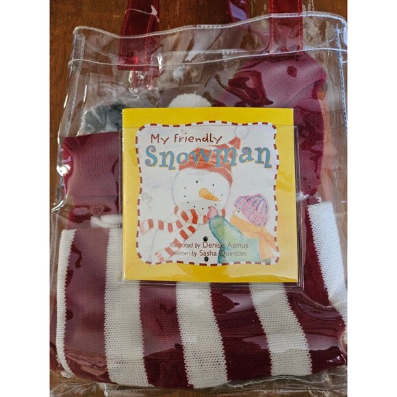 Friendly Snowman Set, Book, Bag, Snowman Accessories New Frosty the Snowman Kit - Picture 2 of 6